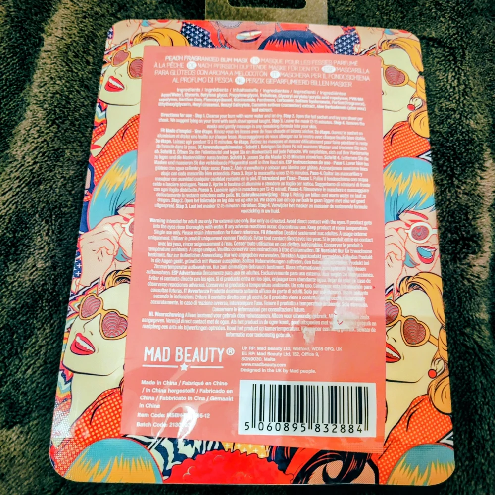 Peachy Bum! Peach Scented Bum Mask